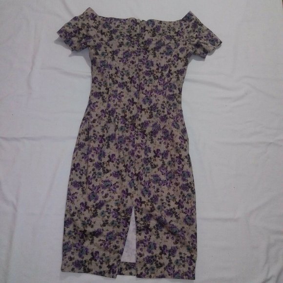 Zara Basic Size 5 Floral Print Sheath Dress - Picture 11 of 12
